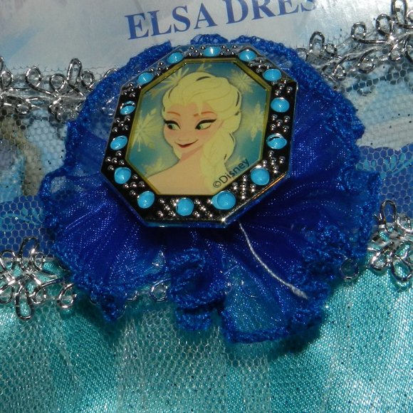 🆕Disney Frozen Elsa ❄️Snowflake Gown ❄️Dress Size: 3+Up 4-6X💥 NEW in Pac… - Picture 7 of 15